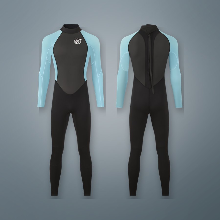 BW-WT-04 Combinaison complète manches turquoise